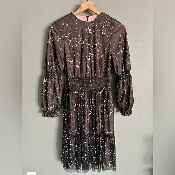 Fancy Women's Paint Splatter. Mid-Length Dress. EU Size 36/US 6 - Picture 1 of 10